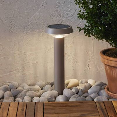 STAR TRADING LED-Solar-Erdspießleuchte Casa, beige, Höhe 45 cm Casa, creme / amber, Edelstahl, Modern, Solarleuchten STAR TRADING LED-Solar-Erdspießleuchte Casa, beige, Höhe 45 cm Casa, creme / amber, Edelstahl, Modern, Solarleuchten