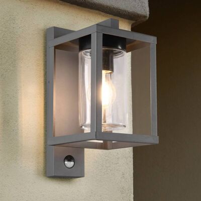 Trio Lighting Lunga Moderne Außenwandleuchte Anthrazit IP44 mit PIR Trio Lighting Lunga Moderne Außenwandleuchte Anthrazit IP44 mit PIR