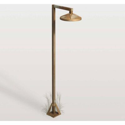 Moretti Luce LED Wegeleuchte Aura Disk, bronze / altmessing, Messing, Landhaus / Rustikal, LED Außenleuchte Moretti Luce LED Wegeleuchte Aura Disk, bronze / altmessing, Messing, Landhaus / Rustikal, LED Außenleuchte