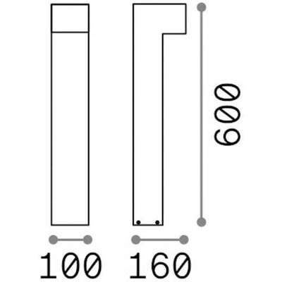 IDEAL LUX Ideal Lux LED-Wegelampe Sirio, braun, Höhe 60 cm, Metall Sirio, braun / rost, Aluminium, Modern IDEAL LUX Ideal Lux LED-Wegelampe Sirio, braun, Höhe 60 cm, Metall Sirio, braun / rost, Aluminium, Modern