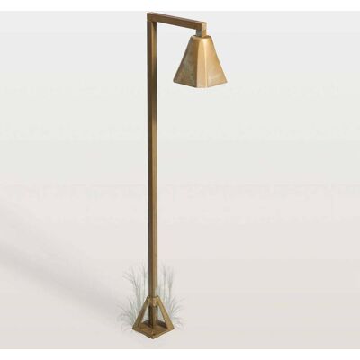 Moretti Luce LED-Wegeleuchte Silva Frame, 80 x 19 cm, messing antik Frame, bronze / altmessing, Messing, Landhaus / Rustikal Moretti Luce LED-Wegeleuchte Silva Frame, 80 x 19 cm, messing antik Frame, bronze / altmessing, Messing, Landhaus / Rustikal