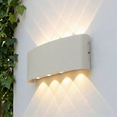 LED Aussenwandleuchte Ithan Lindby, weiß / opal, Aluminium, Modern, LED Wandleuchte außen LED Aussenwandleuchte Ithan Lindby, weiß / opal, Aluminium, Modern, LED Wandleuchte außen