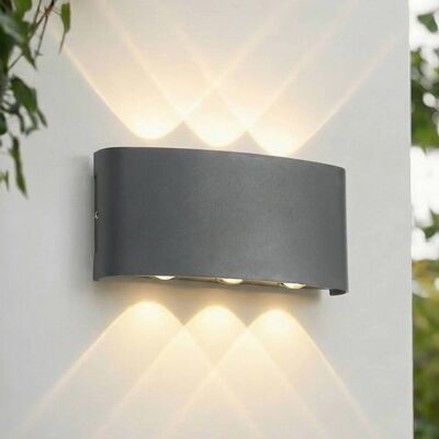 LED Aussenwandleuchte Ithan Lindby, schwarz, Aluminium, Modern, LED Wandleuchte außen LED Aussenwandleuchte Ithan Lindby, schwarz, Aluminium, Modern, LED Wandleuchte außen