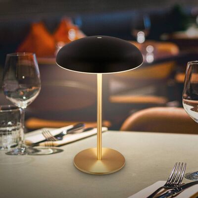 Briloner LED-Akku-Tischlampe Brilo unplugged Caxa 30, schwarz/messing Caxa, dimmbar, schwarz, Metall Briloner LED-Akku-Tischlampe Brilo unplugged Caxa 30, schwarz/messing Caxa, dimmbar, schwarz, Metall