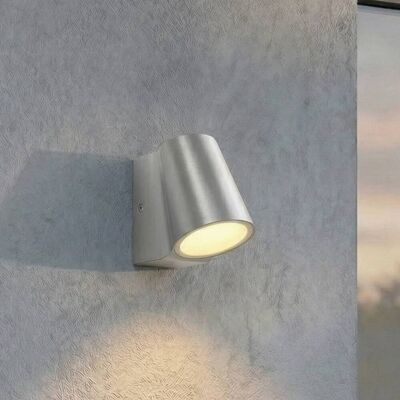 LED Aussenwandleuchte Illuvia Lindby, alu / grau / zink, Aluminium, Modern, LED Wandleuchte außen LED Aussenwandleuchte Illuvia Lindby, alu / grau / zink, Aluminium, Modern, LED Wandleuchte außen
