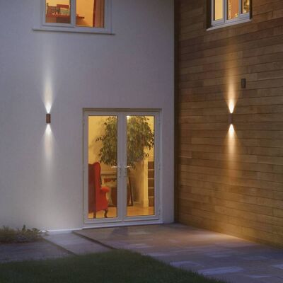 OSRAM Außenwandleuchte ENDURA STYLE, braun / rost, Aluminium, Modern, Wandleuchte außen OSRAM Außenwandleuchte ENDURA STYLE, braun / rost, Aluminium, Modern, Wandleuchte außen