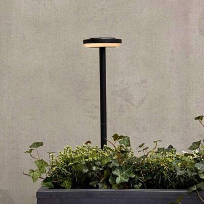 Dyberg Larsen LED-Solar-Wegelampe Otera 50cm, Erdspieß, IP44, schwarz, Aluminium, Modern, Solarleuchten Dyberg Larsen LED-Solar-Wegelampe Otera 50cm, Erdspieß, IP44, schwarz, Aluminium, Modern, Solarleuchten