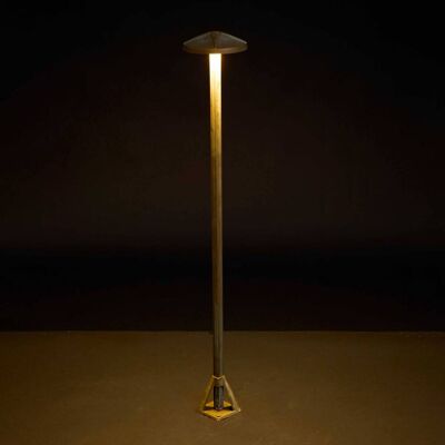Moretti Luce LED Wegeleuchte Aura Disk, bronze / altmessing, Messing, Landhaus / Rustikal, LED Außenleuchte Moretti Luce LED Wegeleuchte Aura Disk, bronze / altmessing, Messing, Landhaus / Rustikal, LED Außenleuchte