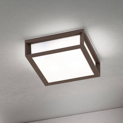 Orion Außenleuchte Henry, corten, Alu-Druckguss, E27, IP44 dimmbar, braun / rost, Aluminium, Modern, Deckenlampe Orion Außenleuchte Henry, corten, Alu-Druckguss, E27, IP44 dimmbar, braun / rost, Aluminium, Modern, Deckenlampe