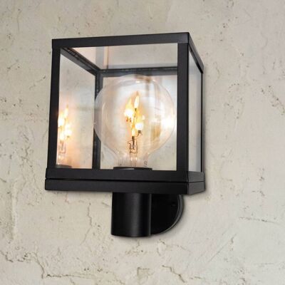 SEGULA Aussenwandleuchte Modern, dimmbar, schwarz, Edelstahl SEGULA Aussenwandleuchte Modern, dimmbar, schwarz, Edelstahl