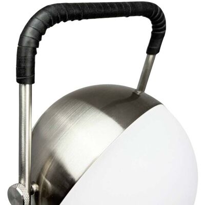 Dyberg Larsen LED-Akkutischleuchte Mova, schwarz, IP44 dimmbar, chrom / silber, für Wohn- / Esszimmer, Metall, Skandinavisch Dyberg Larsen LED-Akkutischleuchte Mova, schwarz, IP44 dimmbar, chrom / silber, für Wohn- / Esszimmer, Metall, Skandinavisch