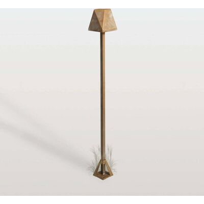 Moretti Luce LED Wegeleuchte Silva Edge, bronze / altmessing, Messing, Landhaus / Rustikal, LED Außenleuchte Moretti Luce LED Wegeleuchte Silva Edge, bronze / altmessing, Messing, Landhaus / Rustikal, LED Außenleuchte