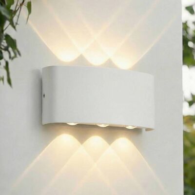 LED Aussenwandleuchte Ithan Lindby, weiß / opal, Aluminium, Modern, LED Wandleuchte außen LED Aussenwandleuchte Ithan Lindby, weiß / opal, Aluminium, Modern, LED Wandleuchte außen
