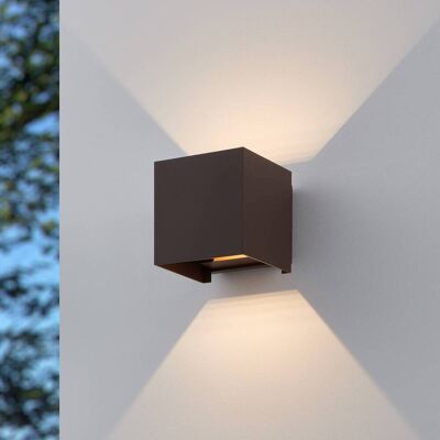 EGLO Außenwandleuchte Calpino 3, braun / rost, Aluminium, Modern, Wandleuchte außen EGLO Außenwandleuchte Calpino 3, braun / rost, Aluminium, Modern, Wandleuchte außen