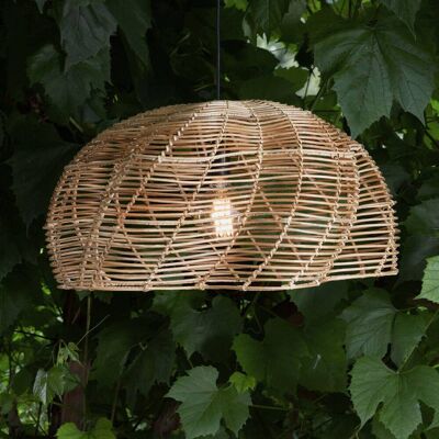 PR Home Außenhängeleuchte Mayla, Rattan natur, Ø 53 cm, Stecker IP44 Mayla, Holz hell, Holz PR Home Außenhängeleuchte Mayla, Rattan natur, Ø 53 cm, Stecker IP44 Mayla, Holz hell, Holz
