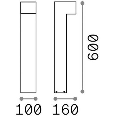 IDEAL LUX Ideal Lux LED-Wegelampe Sirio, weiß, Höhe 60 cm, Metall Sirio, weiß / opal, Aluminium, Modern IDEAL LUX Ideal Lux LED-Wegelampe Sirio, weiß, Höhe 60 cm, Metall Sirio, weiß / opal, Aluminium, Modern