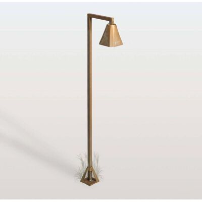 Moretti Luce LED-Wegeleuchte Silva Frame, 100 x 19 cm, messing antik Frame, bronze / altmessing, Messing, Landhaus / Rustikal Moretti Luce LED-Wegeleuchte Silva Frame, 100 x 19 cm, messing antik Frame, bronze / altmessing, Messing, Landhaus / Rustikal