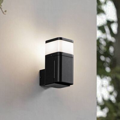 Außenwandleuchte Teyon Lindby, dimmbar, schwarz, Aluminium, Modern, Wandleuchte außen Außenwandleuchte Teyon Lindby, dimmbar, schwarz, Aluminium, Modern, Wandleuchte außen