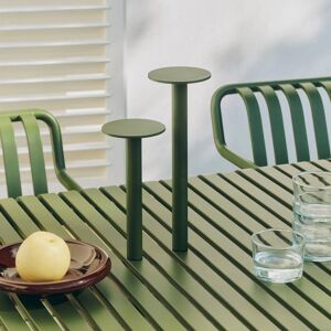 HAY LED-Akku-Tischlampe HOST PORTABLE, olivgrün, 30 cm, IP44 dimmbar, grün, für Wohn- / Esszimmer, Aluminium, Modern HAY LED-Akku-Tischlampe HOST PORTABLE, olivgrün, 30 cm, IP44 dimmbar, grün, für Wohn- / Esszimmer, Aluminium, Modern