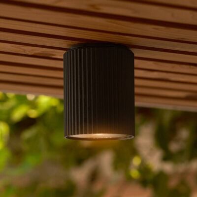Nordlux Deckenleuchte Kyklop Ripple, schwarz, Aluminium, GU10 dimmbar, schwarz, Aluminium, Modern, Deckenlampe Nordlux Deckenleuchte Kyklop Ripple, schwarz, Aluminium, GU10 dimmbar, schwarz, Aluminium, Modern, Deckenlampe