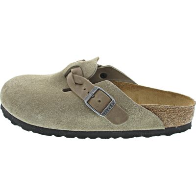 Birkenstock Boston Braided Suede taupe 37 female Birkenstock Boston Braided Suede taupe 37 female