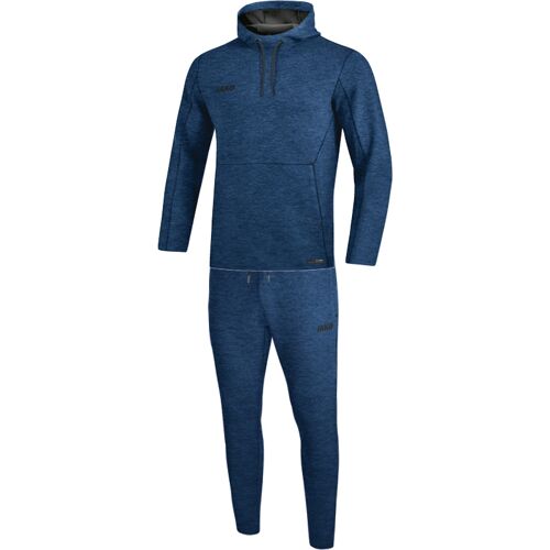 JAKO Jogginganzug Premium Basics mit Kapuzensweat (Blau / Größe 38 / Damen)