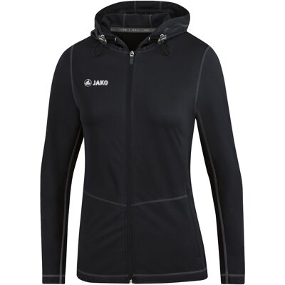 JAKO Kapuzenjacke Run 2.0 (Schwarz / Größe 34 / Damen) JAKO Kapuzenjacke Run 2.0 (Schwarz / Größe 34 / Damen)