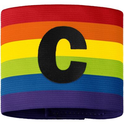 JAKO Kapitänsbinde (regenbogen / Größe Junior: 28 x 7,5 cm (LxB) / Sonstige Allgemein) JAKO Kapitänsbinde (regenbogen / Größe Junior: 28 x 7,5 cm (LxB) / Sonstige Allgemein)