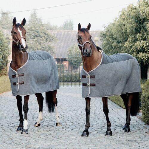 Kentucky Horsewear Abschwitzdecke HEAVY FLEECE grau 160 cm