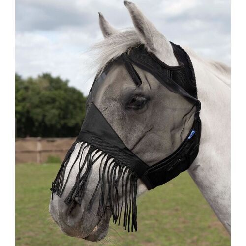 Busse Fliegenmaske Fly Cover Fransen Gap, schwarz SH