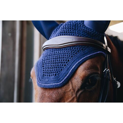 Kentucky Horsewear Fliegenhaube WELLINGTON SPARKLING Full dunkelblau