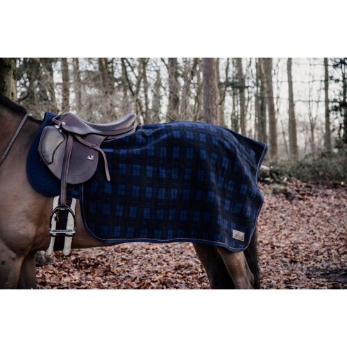 Kentucky Horsewear Ausreitdecke QUADRAT HEAVY FLEECE blau kariert L