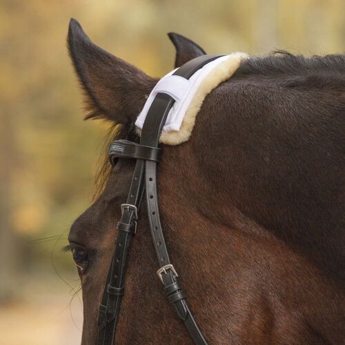 Waldhausen Lammfell Nasen- oder Genickschoner 28cm schwarz