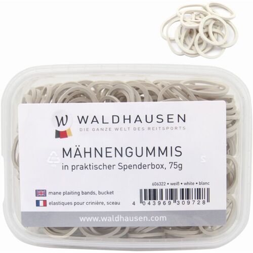 Waldhausen Mähnengummis in Spenderbox, weiß
