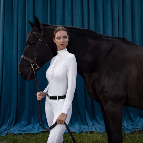 Ariat Damen Turniershirt Longsleeve SOLVEIL white XS