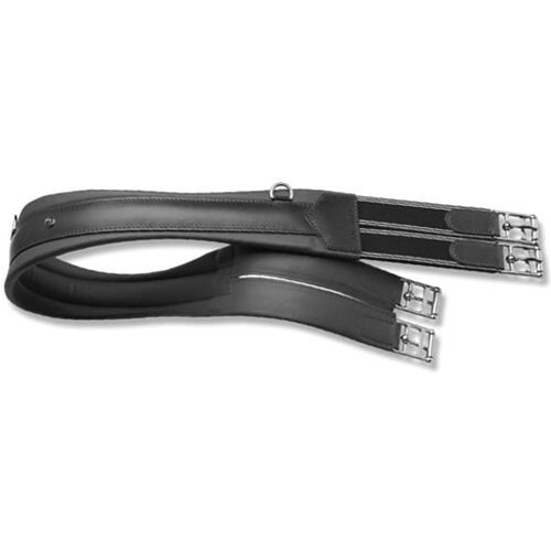 Prestige Italia Prestige Ledersattelgurt mit Elastikzug A4 schwarz 125 cm