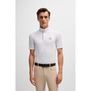 Boss Equestrian Herren Turniershirt Pique MATT white M Boss Equestrian Herren Turniershirt Pique MATT white M