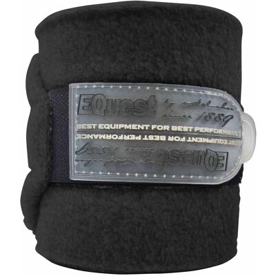 EQuest Bandagen ALPHA FLEECE (4er Set inkl. Tasche) - schwarz FULL EQuest Bandagen ALPHA FLEECE (4er Set inkl. Tasche) - schwarz FULL
