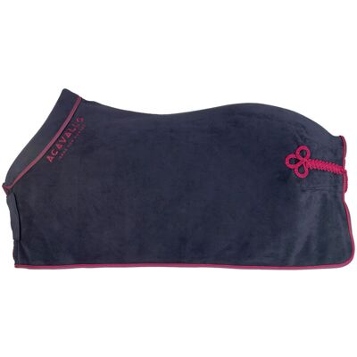 Acavallo Fleecedecke, navy-burgundy 145cm Acavallo Fleecedecke, navy-burgundy 145cm