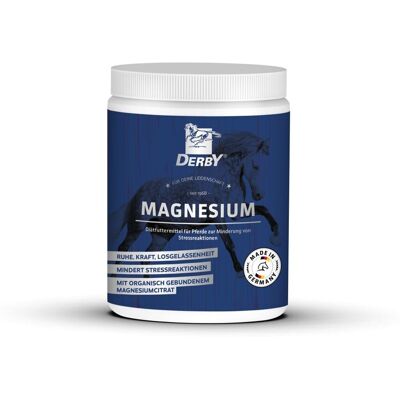 Derby Pferde-Ergänzungsfuttermittel MAGNESIUM 1kg Dose Derby Pferde-Ergänzungsfuttermittel MAGNESIUM 1kg Dose