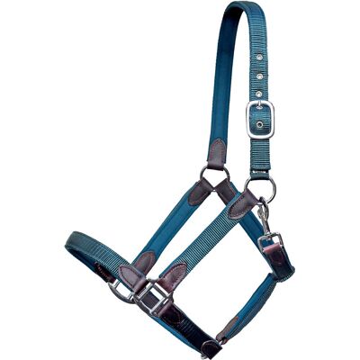 Euroriding Halfter CHOLET, Nylon-Neopren-Leder, navy PONY Euroriding Halfter CHOLET, Nylon-Neopren-Leder, navy PONY