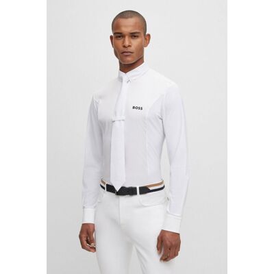 Boss Equestrian Herren Turniershirt NORMAN, white L Boss Equestrian Herren Turniershirt NORMAN, white L