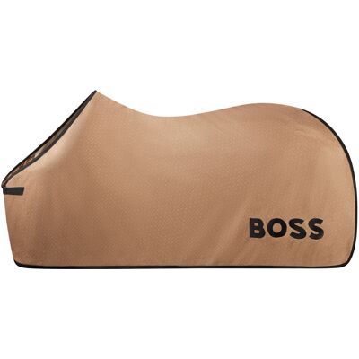 Boss Equestrian ABSCHWITZDECKE MONOGRAM camel 145 Boss Equestrian ABSCHWITZDECKE MONOGRAM camel 145