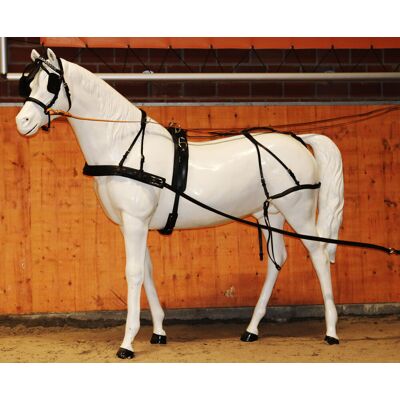 Reitsport Manski Manski Einspänner Geschirr FREETIME black/black PONY Reitsport Manski Manski Einspänner Geschirr FREETIME black/black PONY