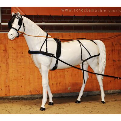 Reitsport Manski Manski Einspänner Geschirr FREETIME black/blue SH Reitsport Manski Manski Einspänner Geschirr FREETIME black/blue SH