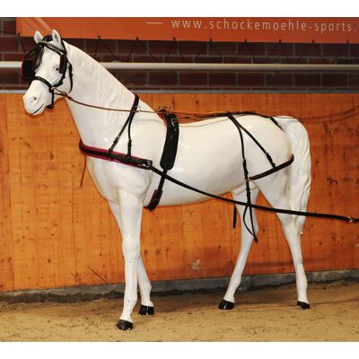Reitsport Manski Manski Einspänner Geschirr FREETIME black/pink PONY Reitsport Manski Manski Einspänner Geschirr FREETIME black/pink PONY