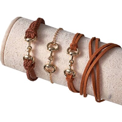 HV Polo Armband 3er Set HVP JULA, cognac HV Polo Armband 3er Set HVP JULA, cognac