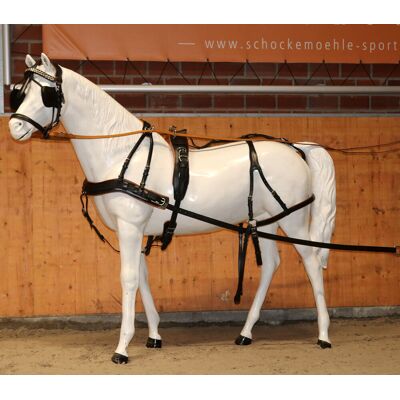 Reitsport Manski Manski Einspänner Geschirr DIPLOMAT black/cognac FULL Reitsport Manski Manski Einspänner Geschirr DIPLOMAT black/cognac FULL