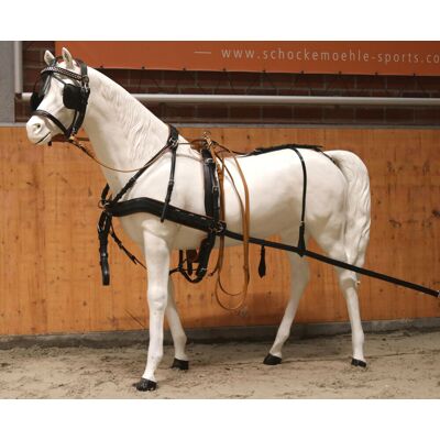 Reitsport Manski Manski Zweispänner Geschirr DIPLOMAT black/cognac FULL Reitsport Manski Manski Zweispänner Geschirr DIPLOMAT black/cognac FULL