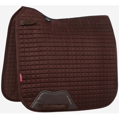Le Mieux Schabracke Suede Dressage Square, L, brown, DR Le Mieux Schabracke Suede Dressage Square, L, brown, DR